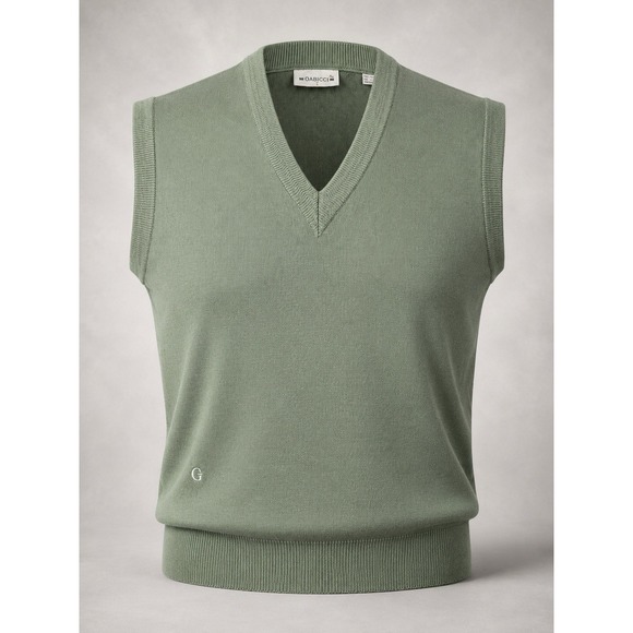 Gabicci Other - Vintage Gabicci Men's L Wool Blend Sweater Vest Green V Neck Golf Preppy Korea